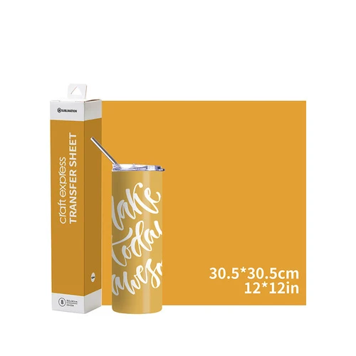 Craft Express Transferfolie Geel – 30,5 x 30,5 cm – 8 Stuks
