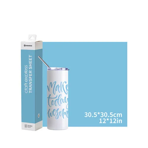 Craft Express Transferfolie Lichtblauw – 30,5 x 30,5 cm – 8 Stuks