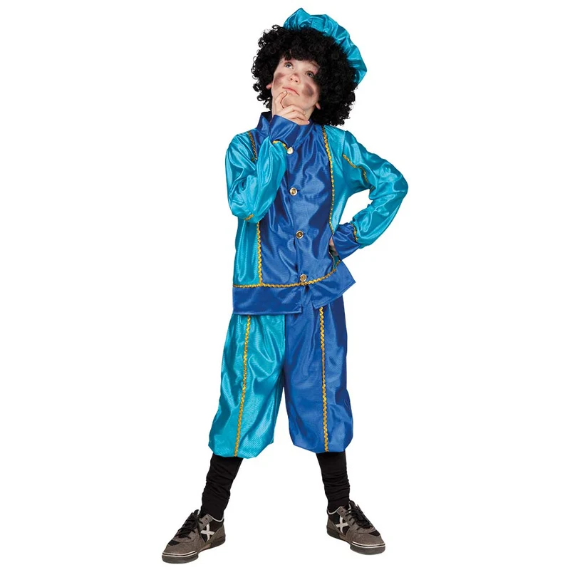Pietenpak kind - 7 tot 9 jaar - 128-140 cm - blauw