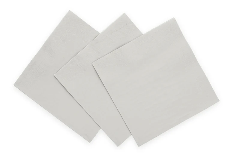 Servetten FSC - 20 stuks - 33 x 33 cm - zilver