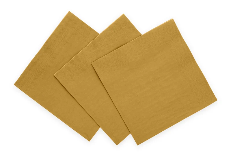 Servetten FSC - 20 stuks - 33 x 33 cm - goud