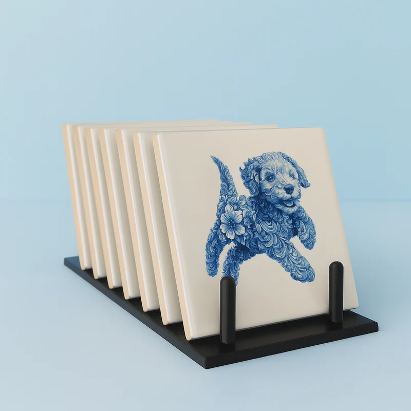 Tegelhouder voor 8 Tegels – Stevige Display standaard voor Sublimatietegels