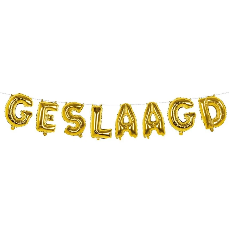 Geslaagd Folieballon - 40 cm - goud