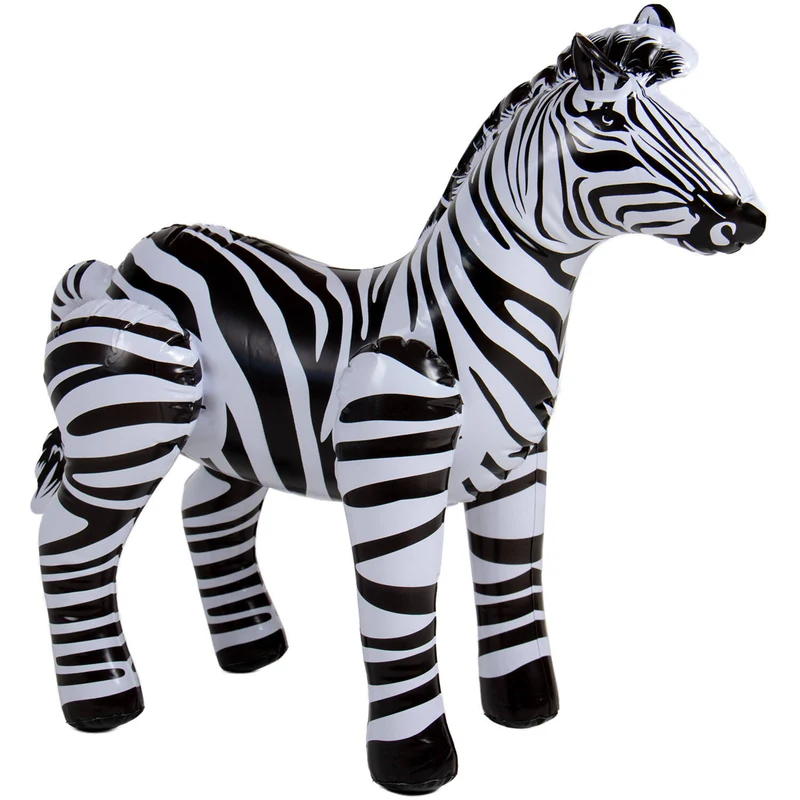 Opblaasbare zebra - 60 cm