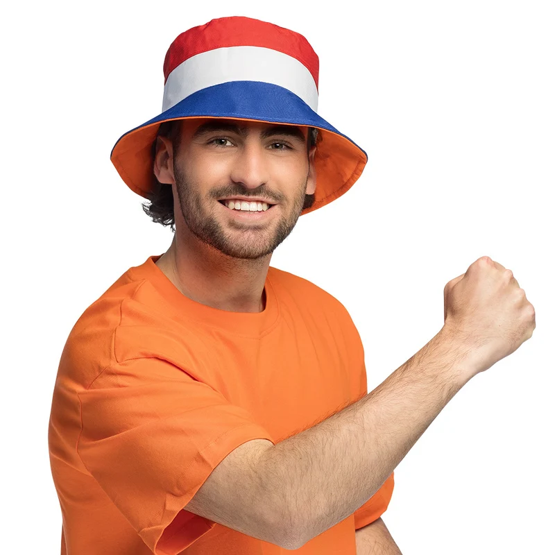 Bucket hat - Holland / Oranje (dubbelzijdig)