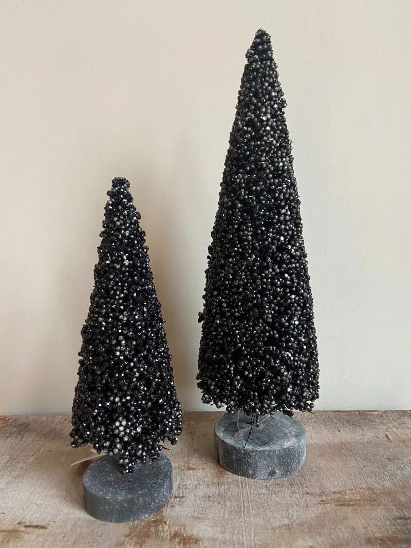 Kerstboom glitter zwart