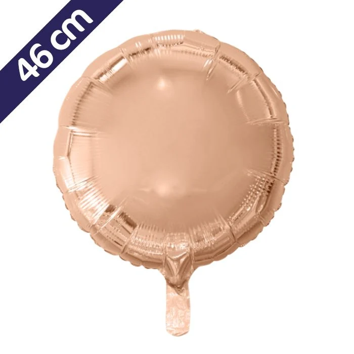 Folieballon rond - 46 cm - roségoud