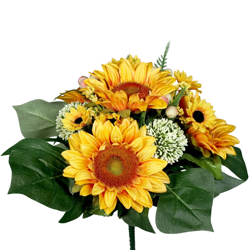 Künstlicher Sonnenblumen-Strauß - Tabea | 30 cm
