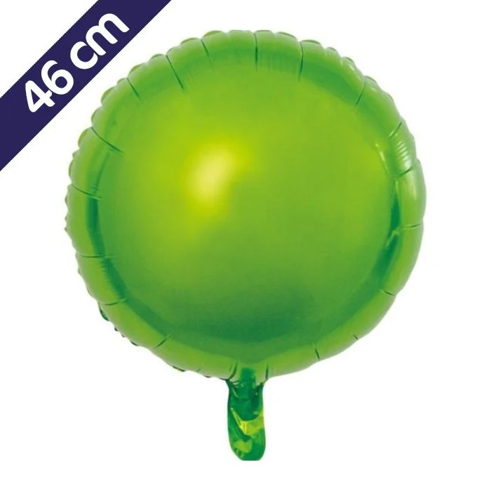 Folieballon rond - 46 cm - licht groen