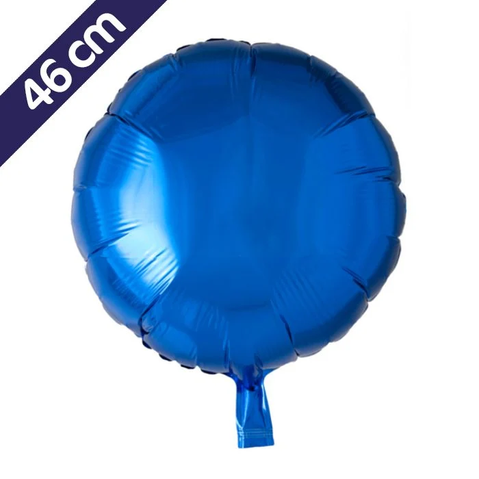 Folieballon rond - 46 cm - donker blauw