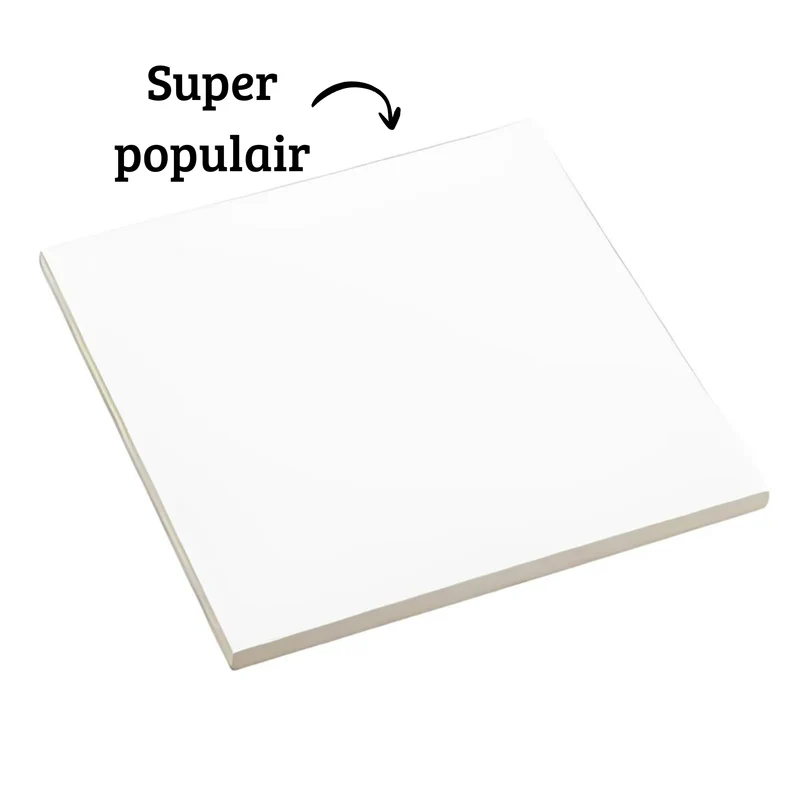 Sublimatie tegel 15x15 cm wit mat – hoogwaardige kwaliteit