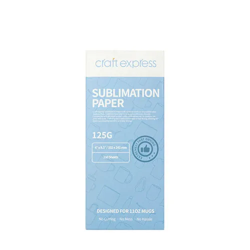 Sublimatiepapier 102 x 241 mm Craft Express - 110 vellen voor sublimatie