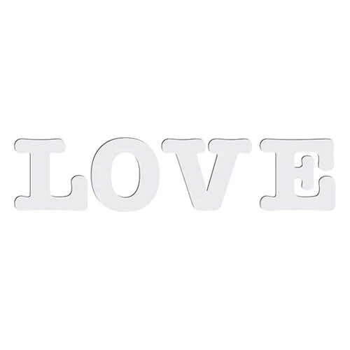MDF-letters LOVE voor sublimatie