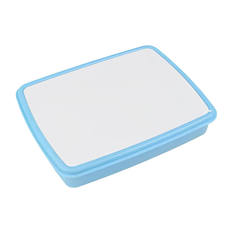 Kinder Lunchbox / brood trommel incl. asseccoires Blauw voor sublimatie