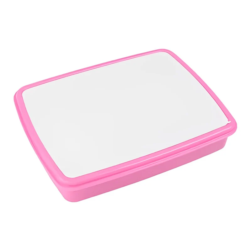 Kinder Lunchbox / brood trommel incl. asseccoires Roze voor sublimatie