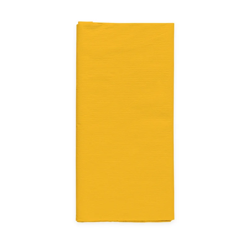 Papieren tafelkleed FSC - 120 x 180 cm - geel