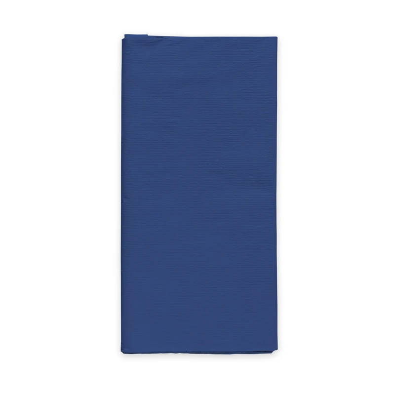 Papieren tafelkleed FSC - 120 x 180 cm - blauw