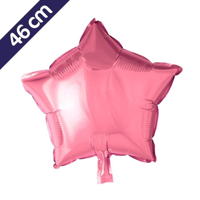 Ster Folieballon - 46 cm - roze