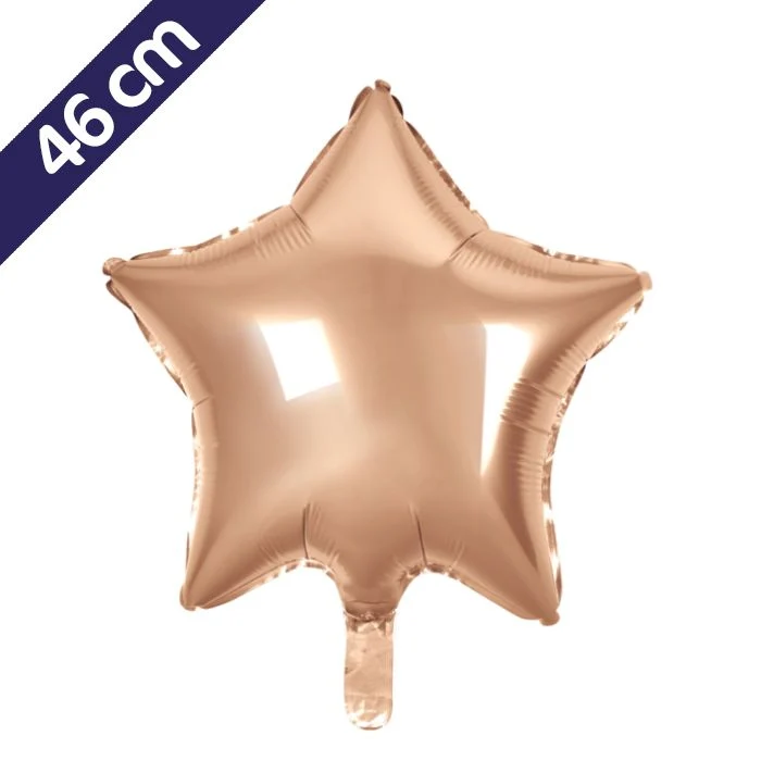 Ster Folieballon - 46 cm - roségoud