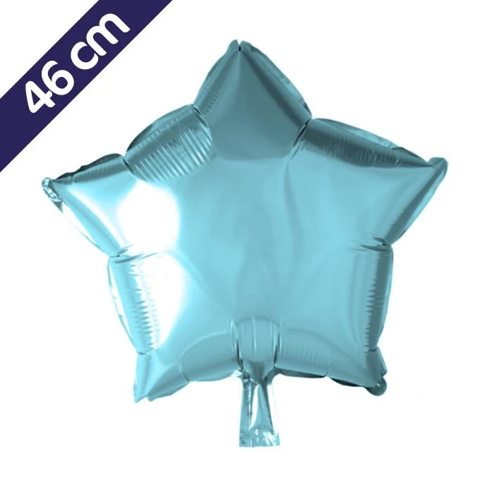 Ster Folieballon - 46 cm - licht blauw
