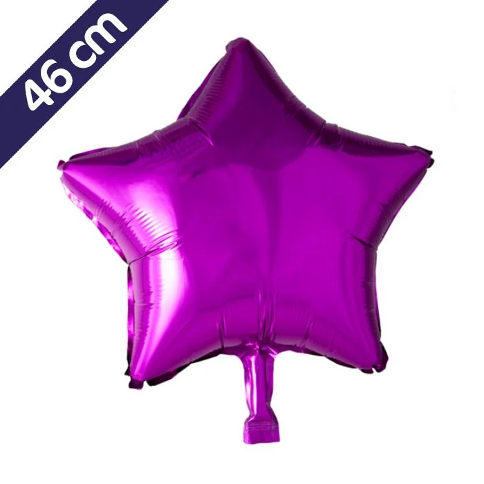 Ster Folieballon - 46 cm - donker roze