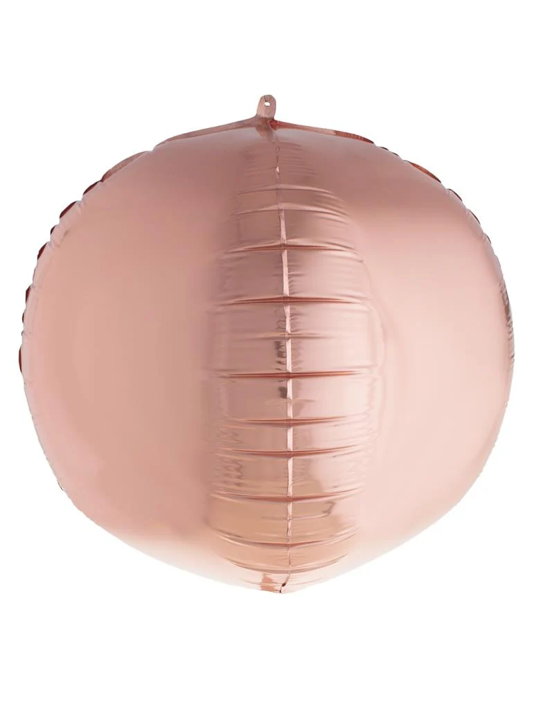 Folieballon 3d bol rosé goud 46 cm