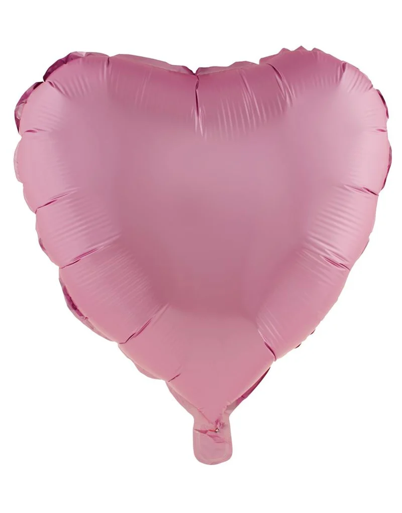 Hartjesballon roze folie 52,7 x 46 cm