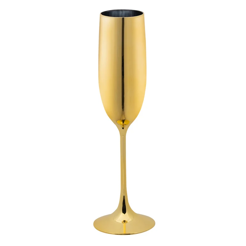 Champagneglas goud van kunststof 12,5 cl Boland