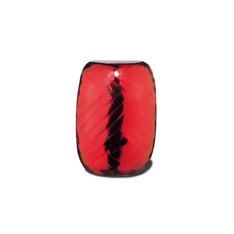 Krullint / Cadeaulint - 20 meter x 5 mm - rood metallic
