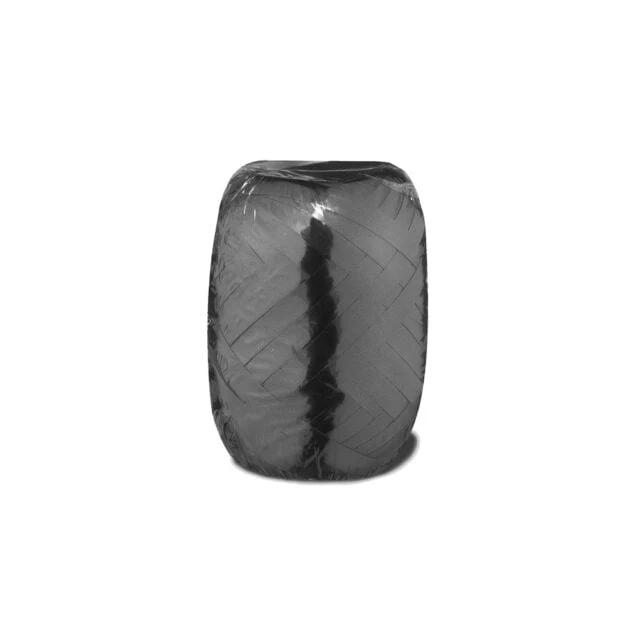 Krullint / Cadeaulint - 20 meter x 5 mm - zwart metallic