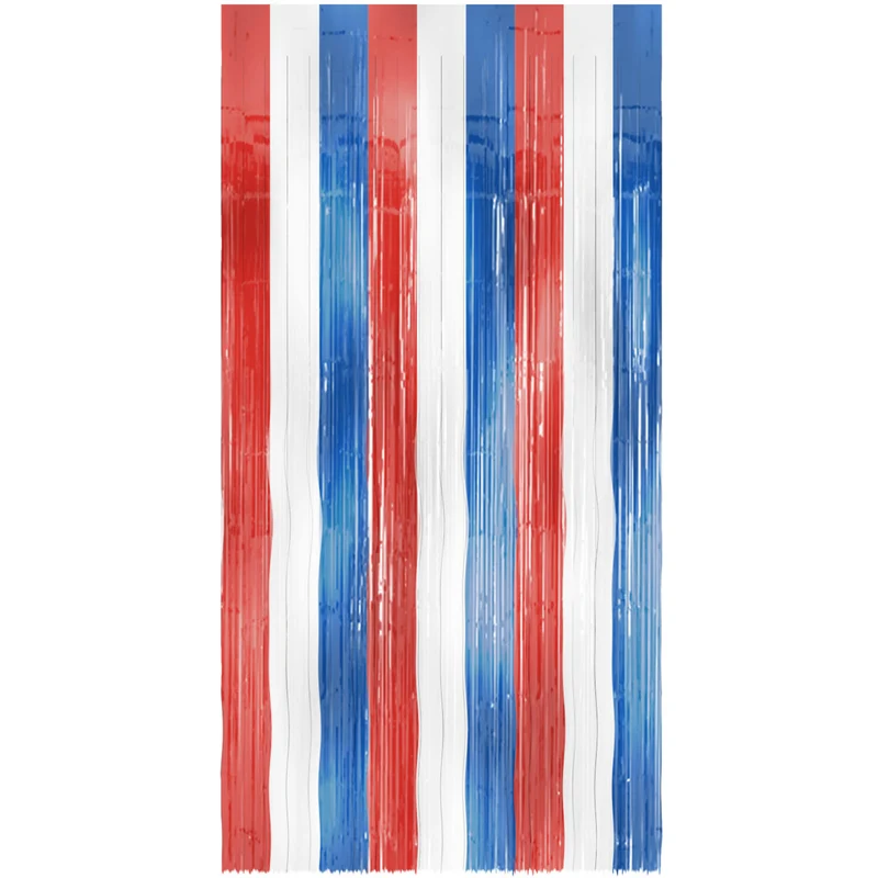 Foliegordijn Rood Wit Blauw - 200 x 100 cm