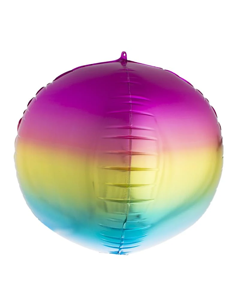 Folieballon bol regenboog 46 cm