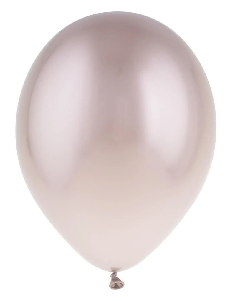 Chrome ballonnen rosé 30,5 cm 12 stuks Funny Fashion