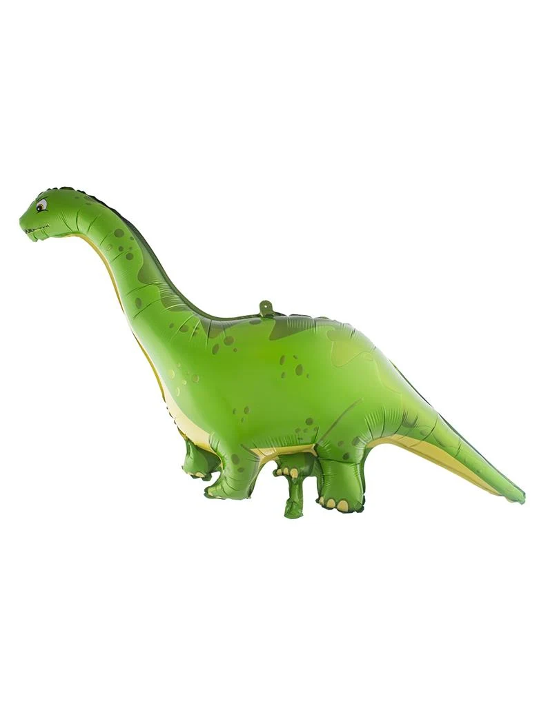 Folieballon dinosaurus groen 63 x 129 cm langnekdino