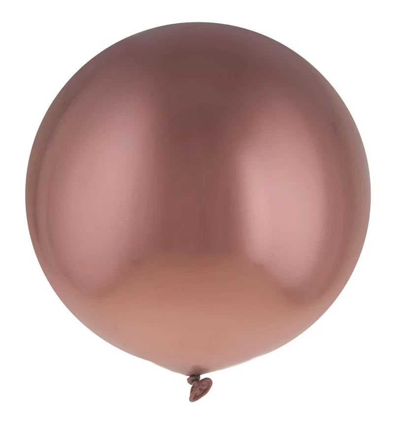 Chrome ballonnen koper 35 cm 12 stuks latex