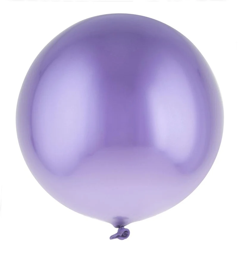 Chromeballonnen lila 13.8 inch, 12 stuks, Funny Fashion