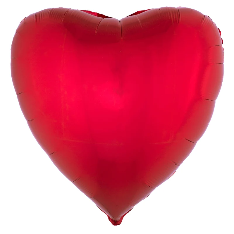 Folieballonnen hart rood 76 cm, 25 stuks