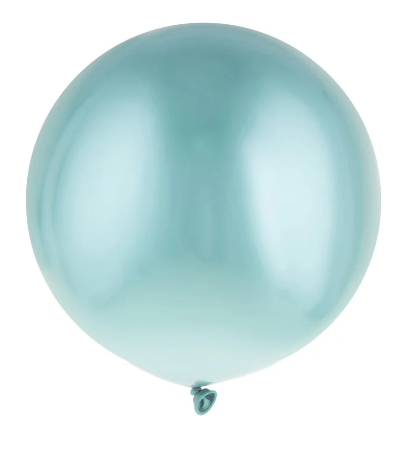 Groene chroomballonnen 13.8 inch, 12 stuks latex