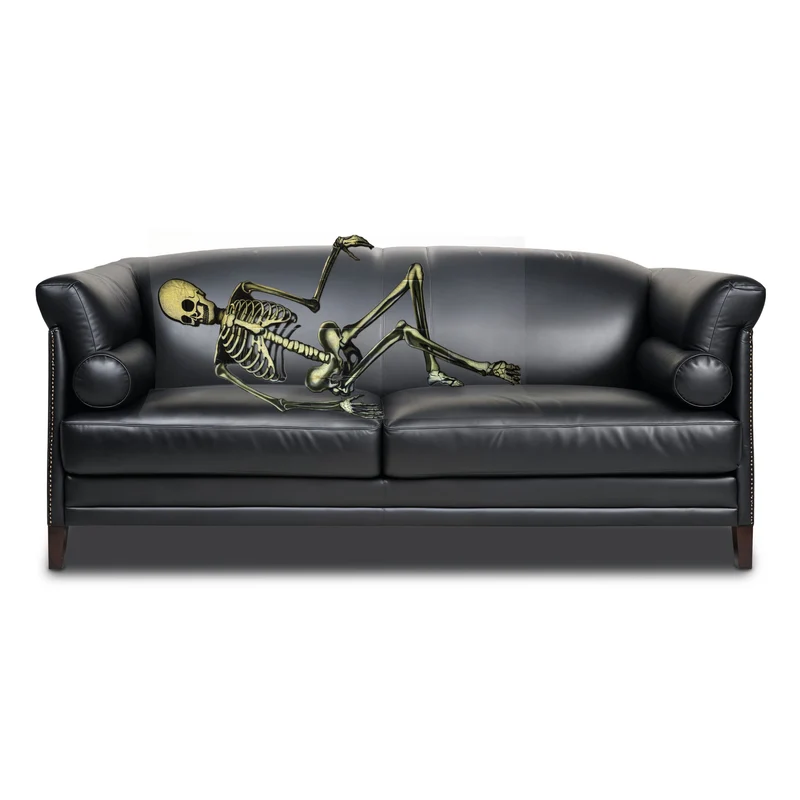 Zetelhoes skelet transparant 75x150 cm Halloween decoratie
