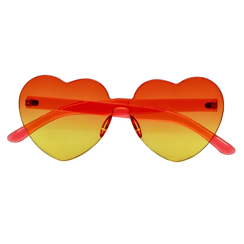 Hartjes bril rood Love & Peace