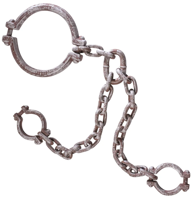 Nek en pols ketting gevangene groot
