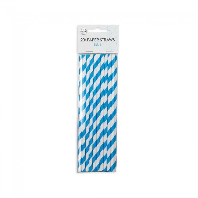 Rietjes Blauw/Wit Gestreept (20st)