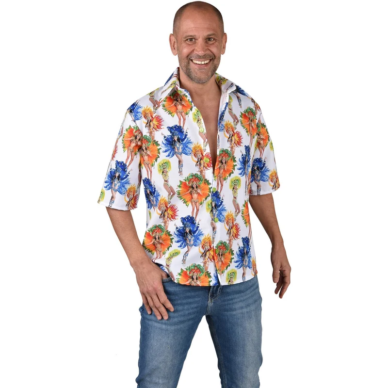 Tropical overhemd blouse heren