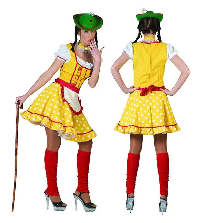 Tiroler outfit babet geel