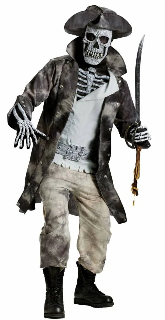 Complete piraat skelet outfit