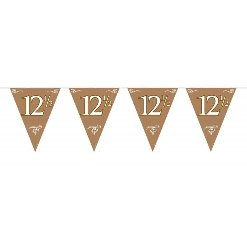 Bronzen vlaggenlijn 12,5 jaar huwelijk