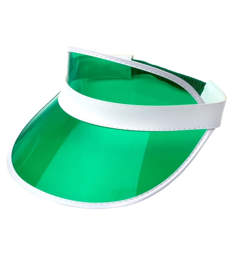 Jaren 80's zonneklep groen