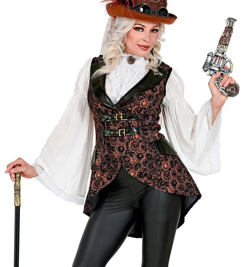 Steampunk vestje dames