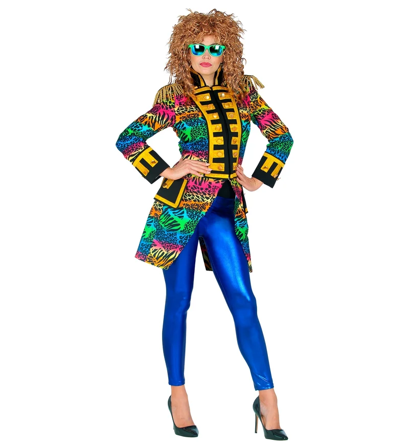 Slipjas disco zebra jaren 80 dames