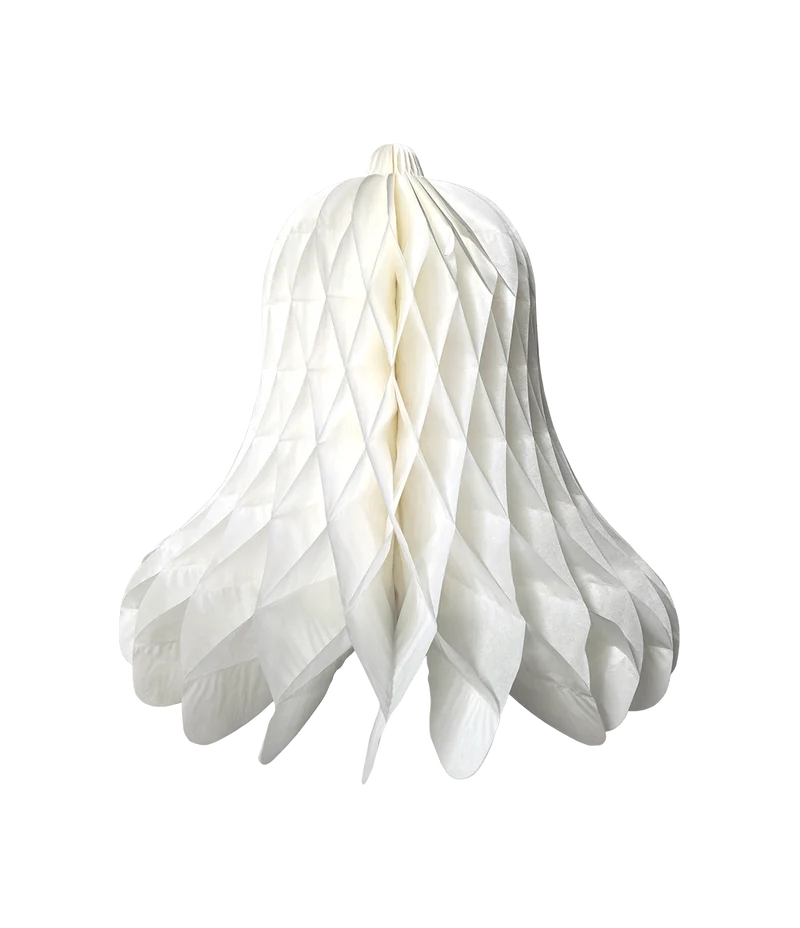 Kerstklok 50 cm - wit